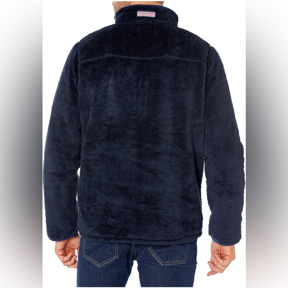 Vineyard Vines Men's Stillwater Sherpa Quarter Zip Pullover - Picture 2 of 9